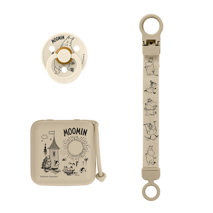 BIBS x Moomin - Darilni set Moomin - Vanilla