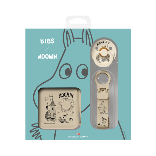 BIBS x Moomin - Darilni set Moomin - Vanilla