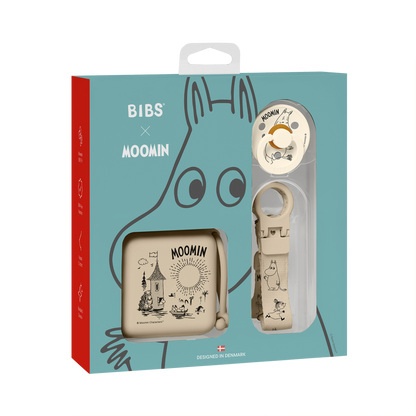 BIBS x Moomin - Darilni set Moomin - Vanilla