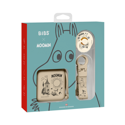 BIBS x Moomin - Darilni set Moomin - Vanilla