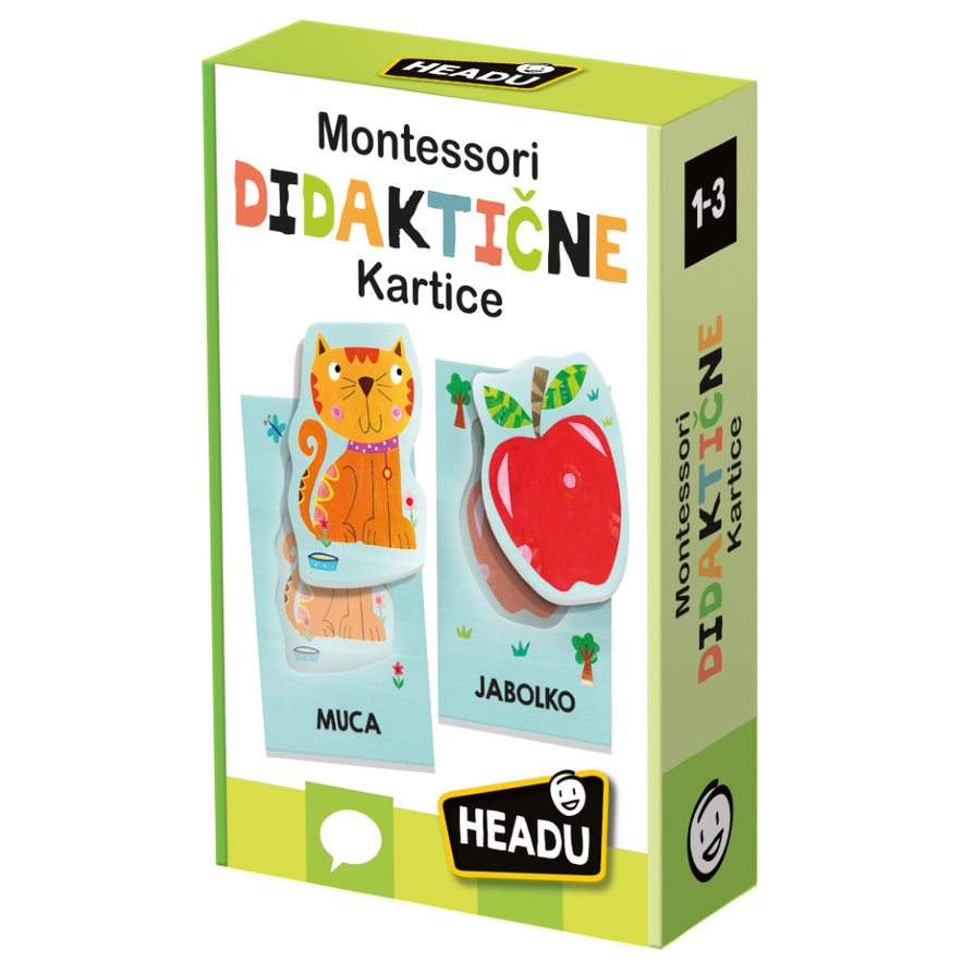 Headu - Montessori Didaktične kartice SLO