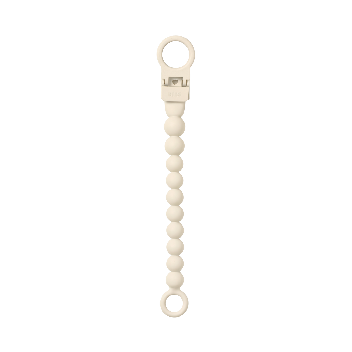 BIBS - Priponka za dudo Beaded - Ivory