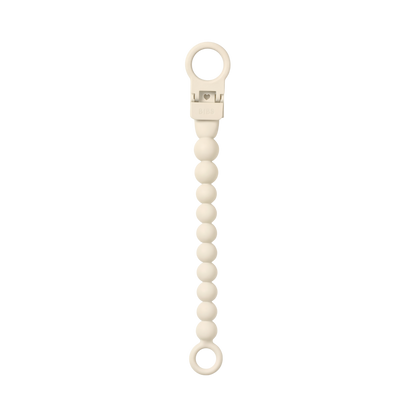BIBS - Priponka za dudo Beaded - Ivory