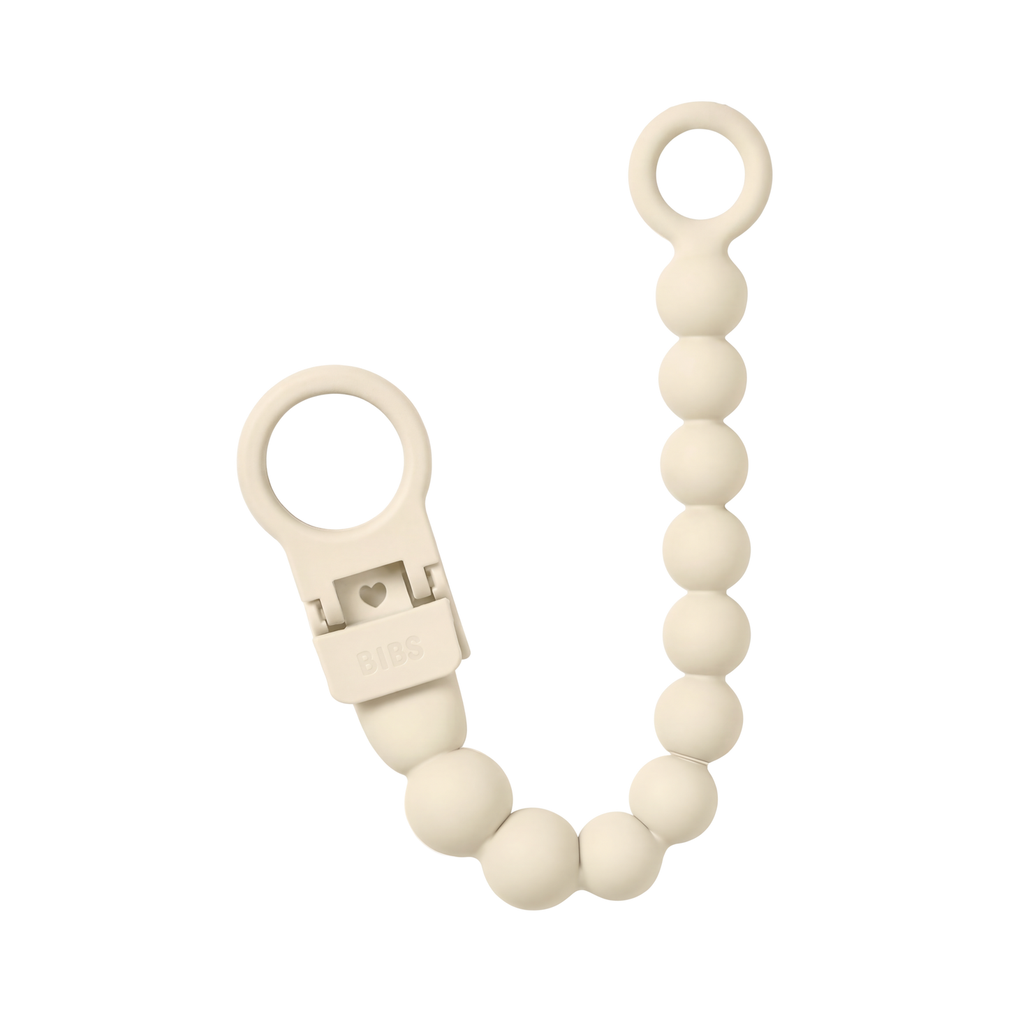 BIBS - Priponka za dudo Beaded - Ivory