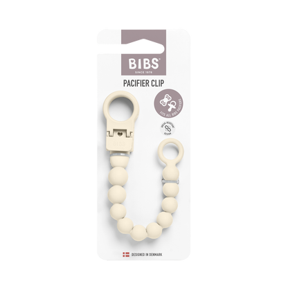 BIBS - Priponka za dudo Beaded - Ivory