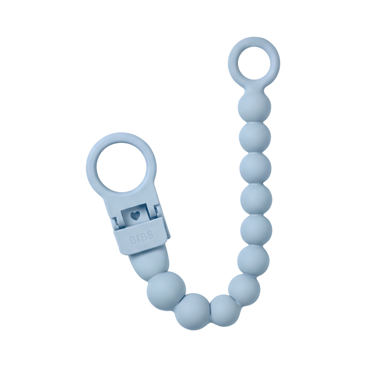 BIBS - Priponka za dudo Beaded - Baby Blue