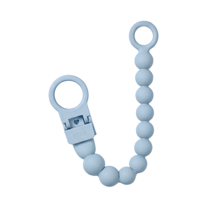 BIBS - Priponka za dudo Beaded - Baby Blue
