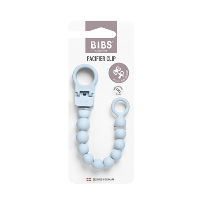 BIBS - Priponka za dudo Beaded - Baby Blue