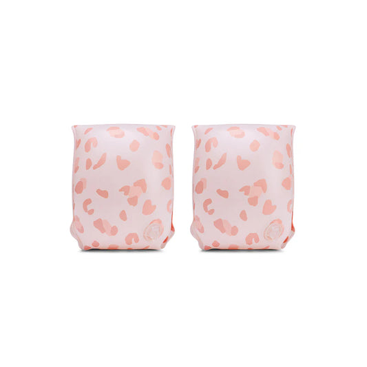 Swim Essentials - Otroški plavalni rokavčki 2-6 let - Leopard Old Pink
