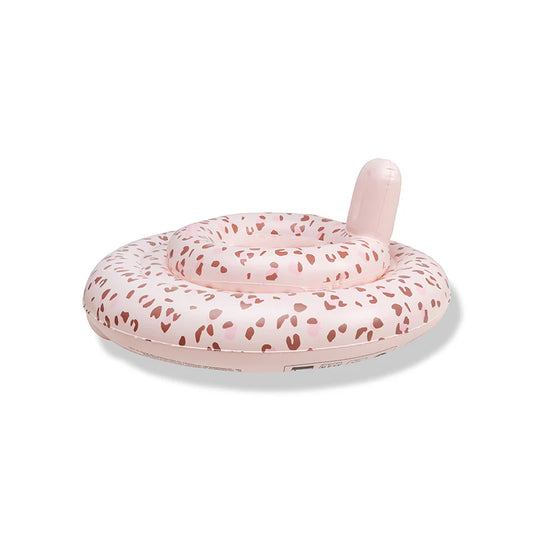 Swim Essentials - Otroški plavalni obroč - Leopard Old Pink 0-1 leta
