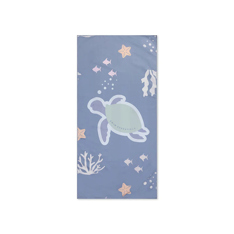Swim Essentials - Brisača iz mikrofibre - Coral Bliss Blue (135x65 cm)