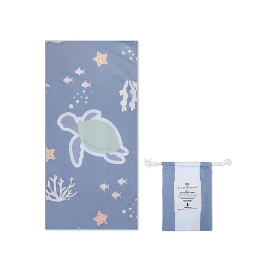 Swim Essentials - Brisača iz mikrofibre - Coral Bliss Blue (135x65 cm)