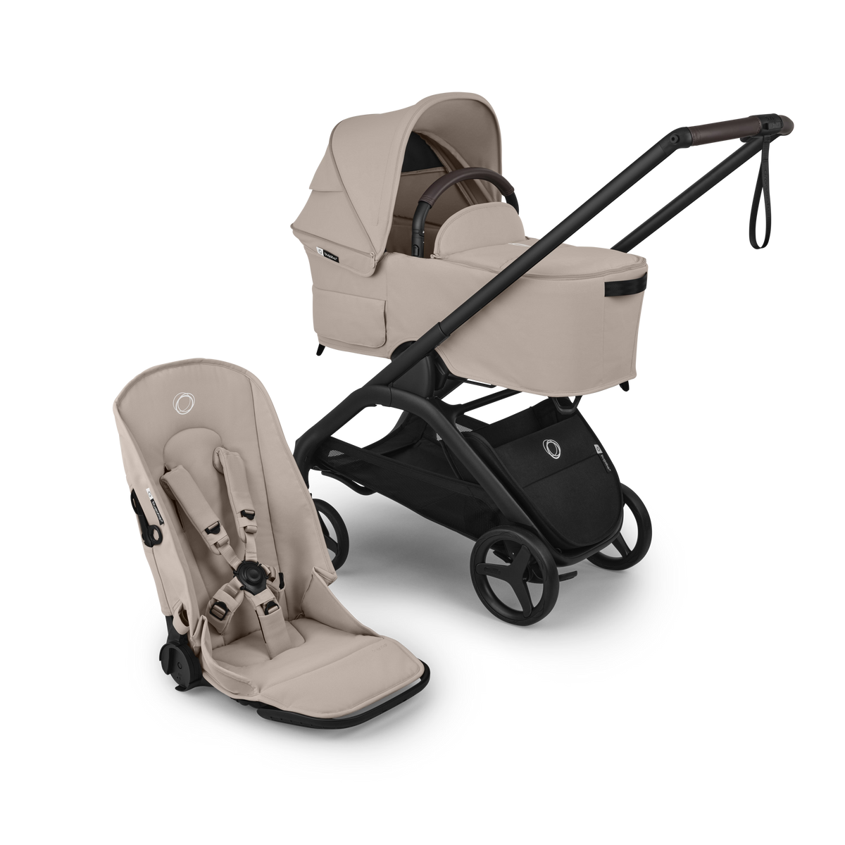 Bugaboo - Otroški voziček Dragonfly Plus - Desert Taupe (2v1)