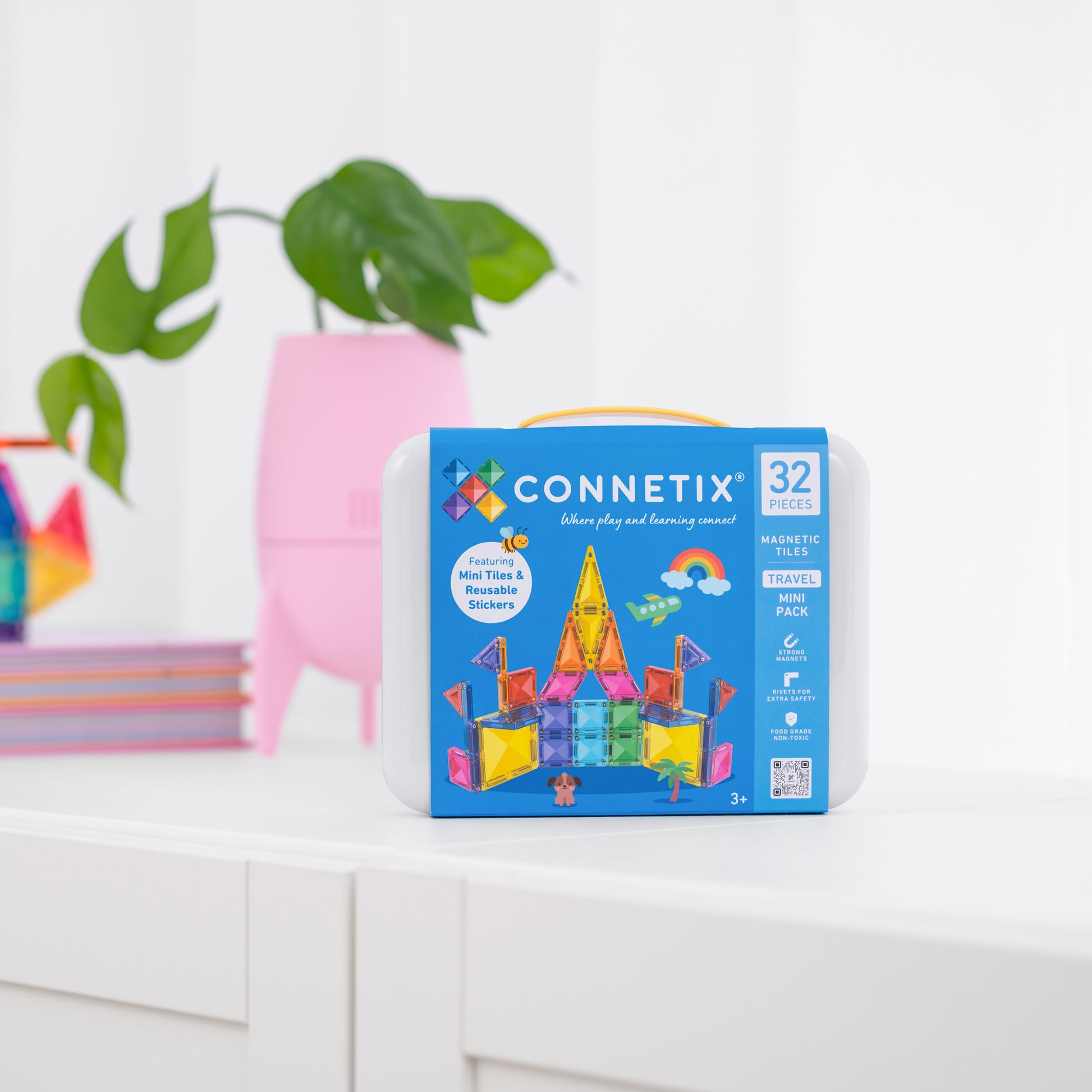 Connetix - Magnetne ploščice - Travel Mini Pack (32 kosov)