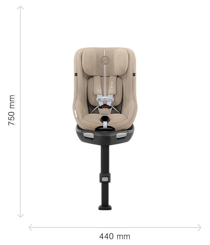 Cybex - Otroški avtosedež Sirona G3 360° i-Size (61-105cm) - Moon Black (Plus)