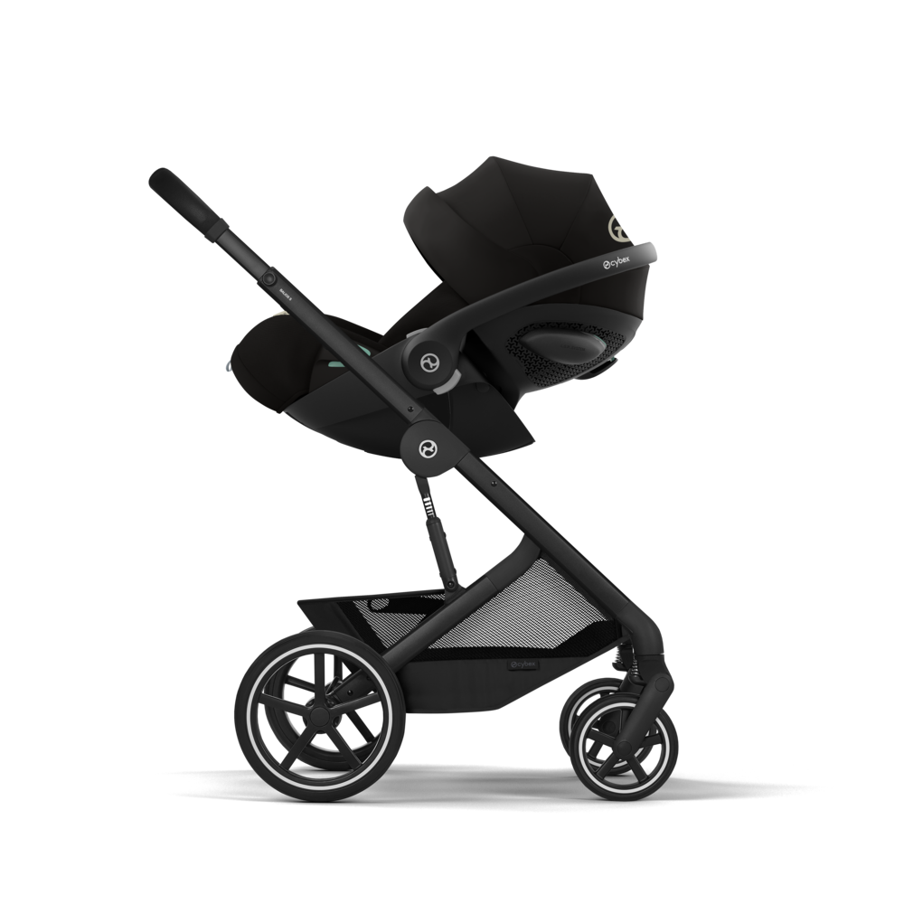 Cybex - Otroški voziček Balios S Lux z zložljivo košaro - Moon Black (2v1)