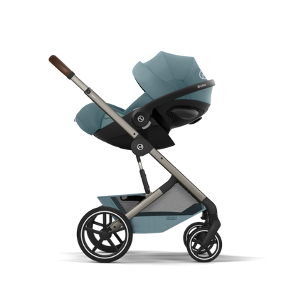 Cybex - Otroški voziček Balios S Lux z zložljivo košaro - Stormy Blue (2v1)