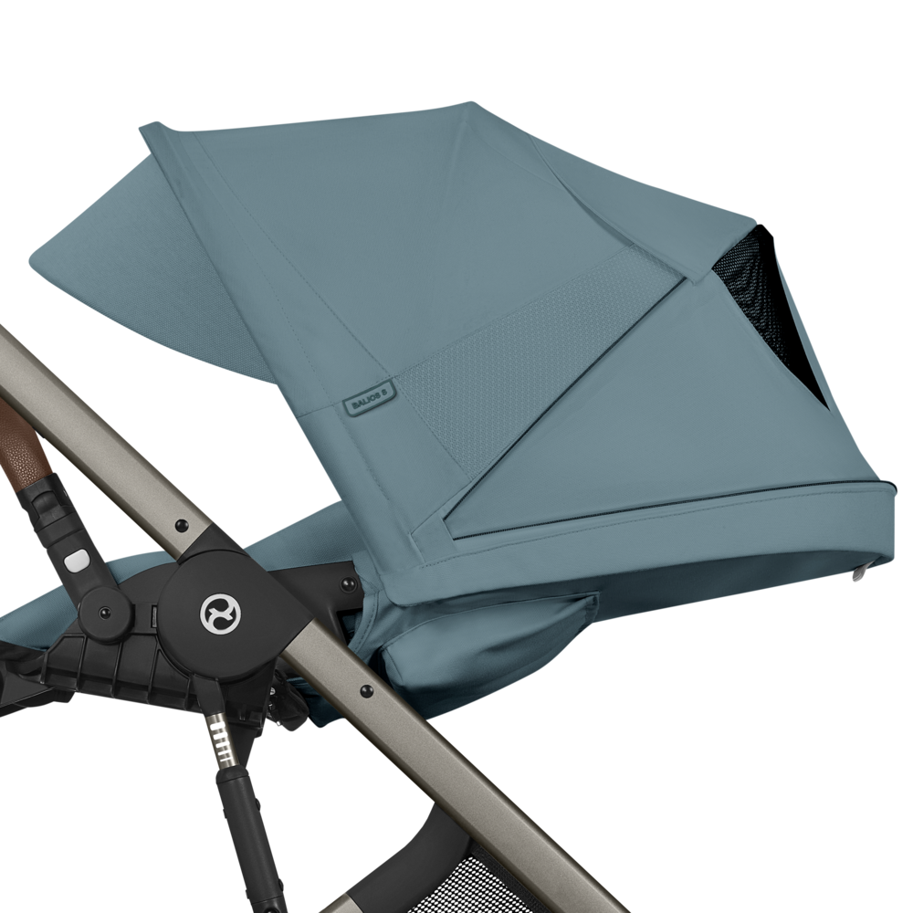 Cybex - Otroški voziček Balios S Lux z zložljivo košaro - Stormy Blue (2v1)