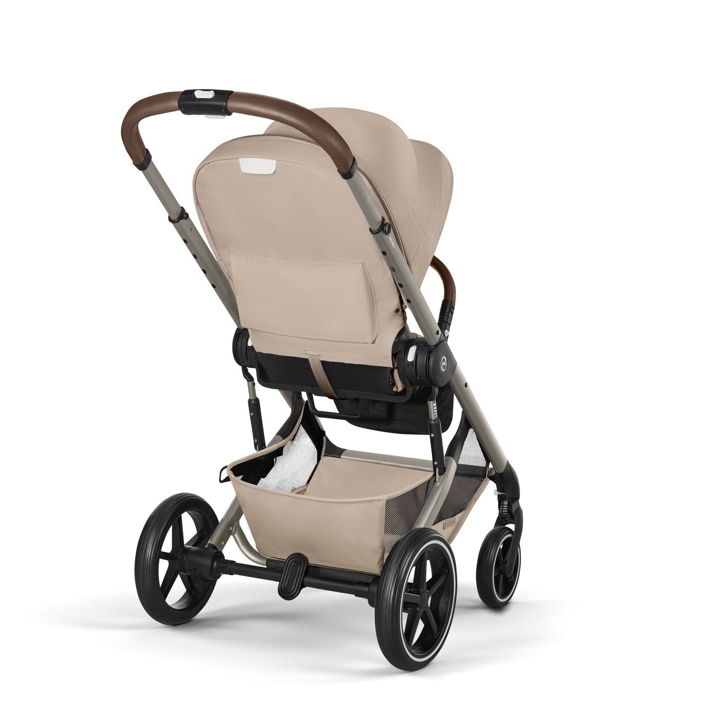Cybex - Otroški voziček Balios S Lux z zložljivo košaro - Almond Beige (2v1)