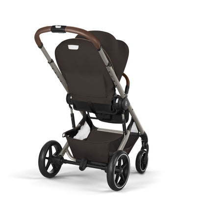 Cybex - Otroški voziček Balios S Lux z zložljivo košaro - Chocolate Brown (2v1)