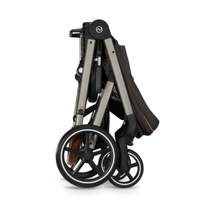 Cybex - Otroški voziček Balios S Lux z zložljivo košaro - Chocolate Brown (2v1)