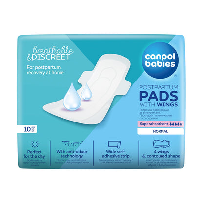 Canpol Babies - Higienski poporodni vložki s krilci Day 10 kos