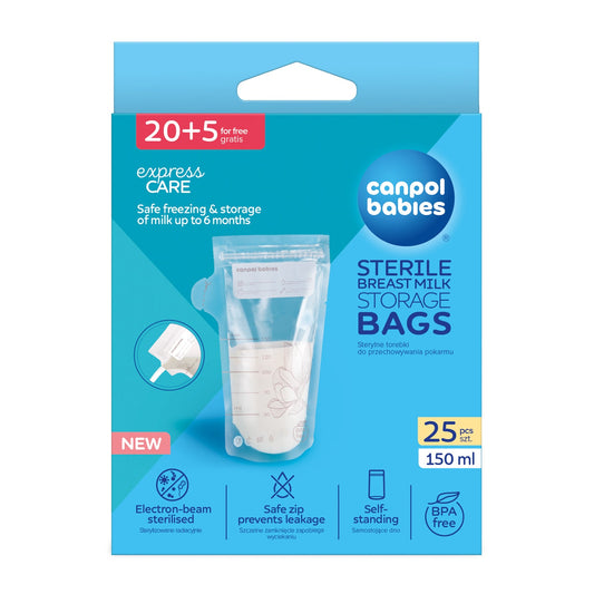 Canpol Babies - Vrečke za shranjevanje mleka 150ml 25 kos