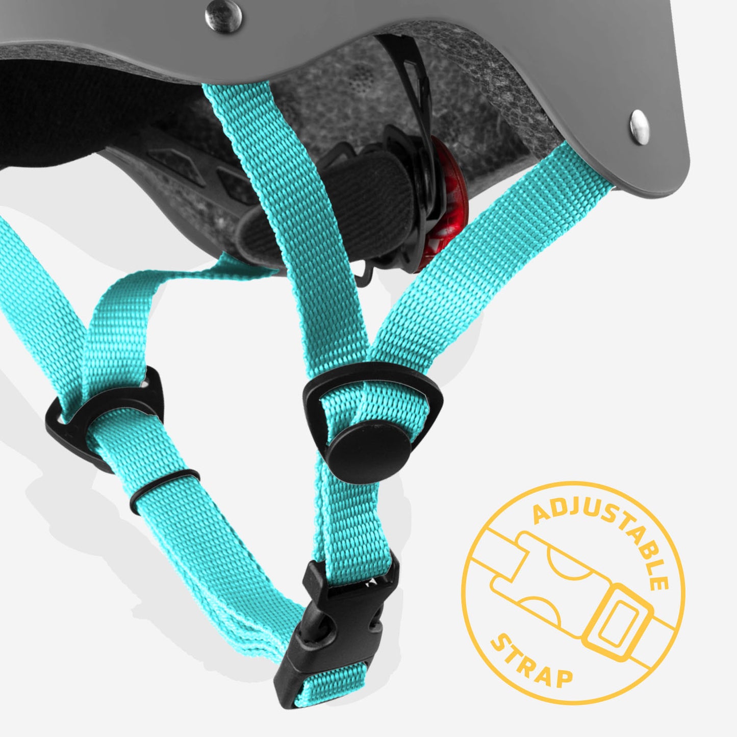 Cariboo - Otroška čelada - Gray/Turquoise (S)