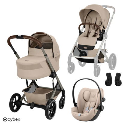 Cybex - Otroški voziček Balios S Lux 2026 - Almond Beige (3v1)