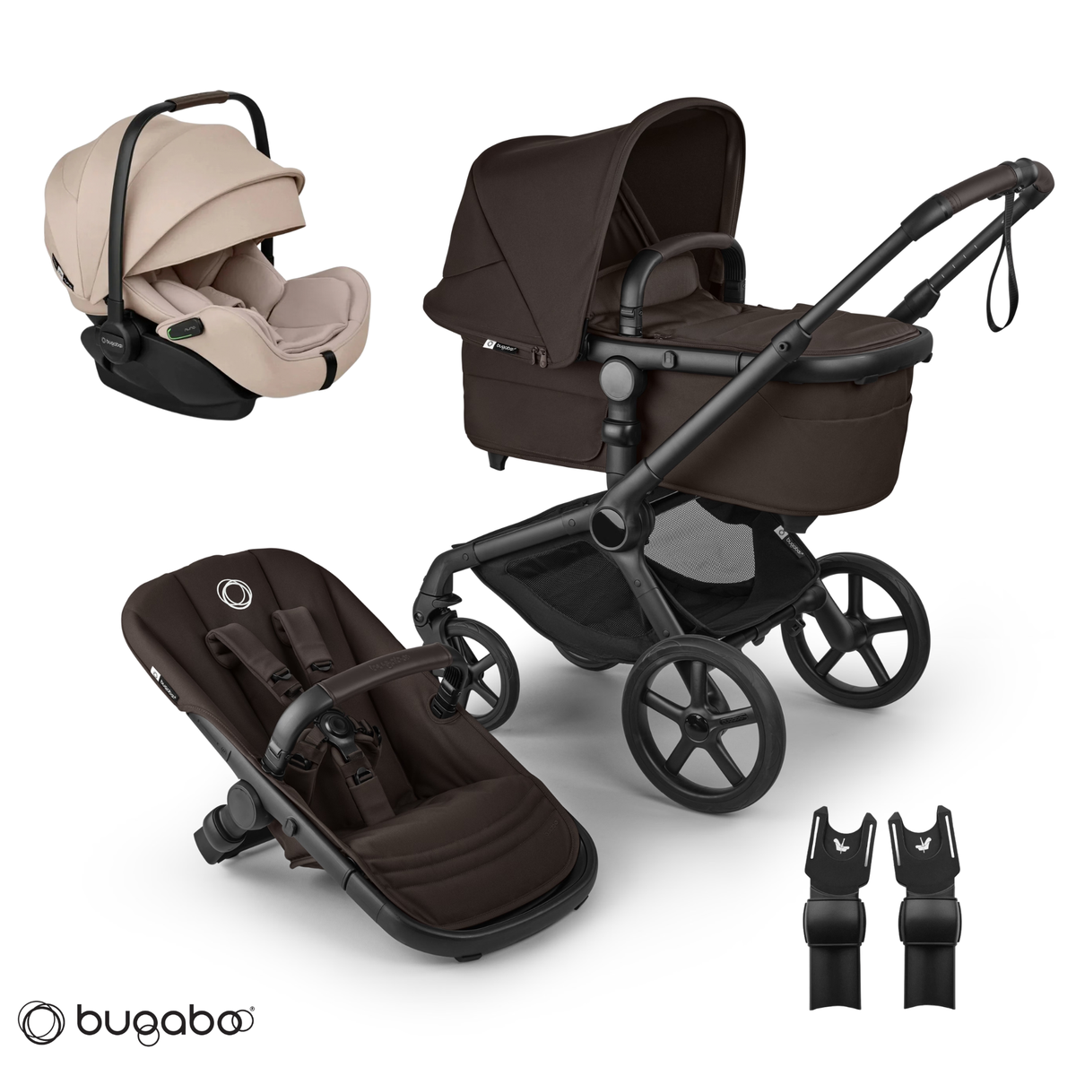Bugaboo - Otroški voziček Fox 5 Renew - Cocoa Brown (3v1)