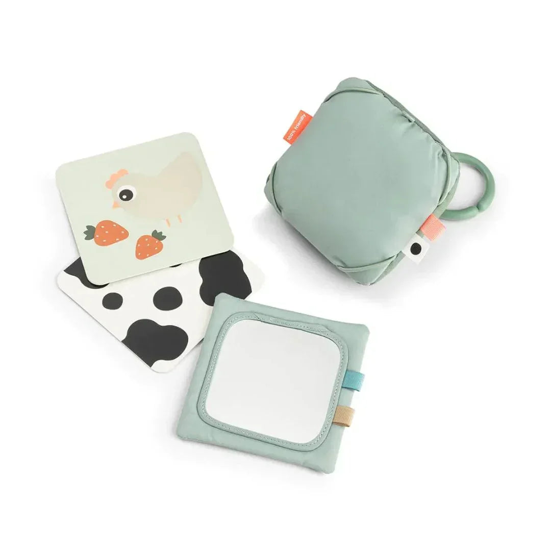 Done by Deer - Držalo za kontrastne kartice Tiny Farm - Green