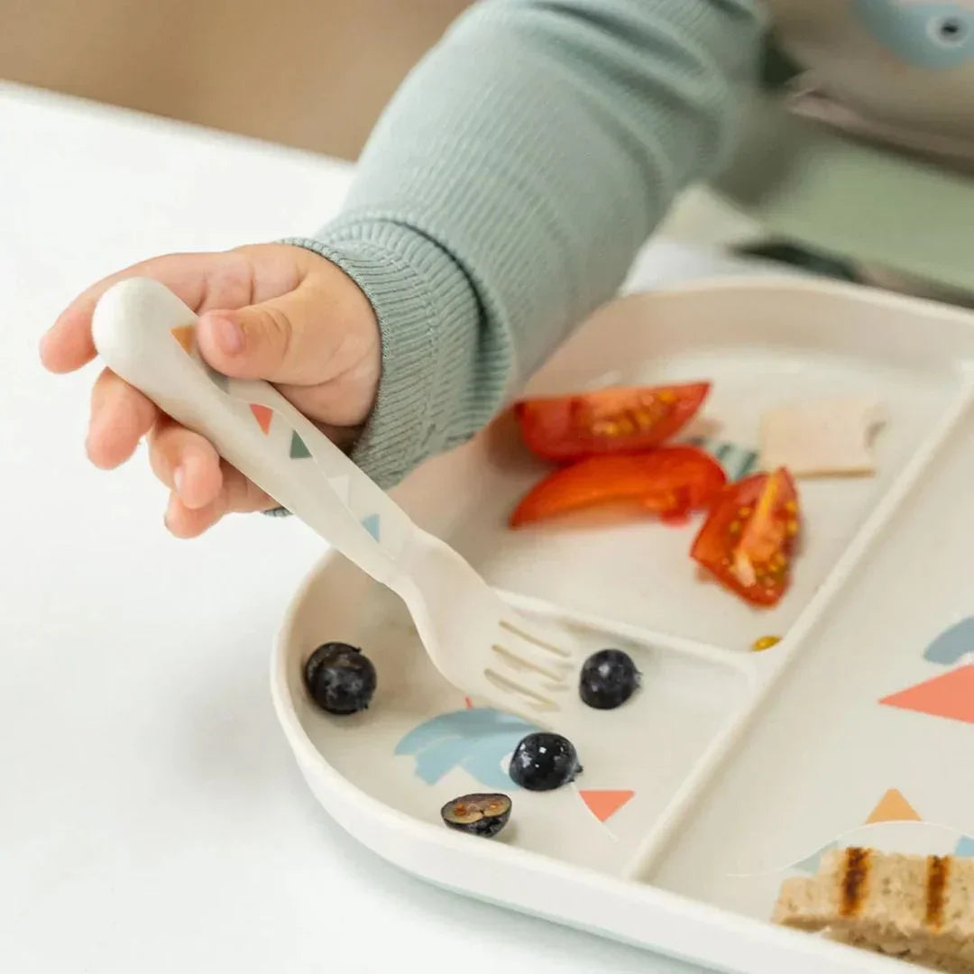 Done by Deer - Jedilni pribor Foodie Celebration - Sand - DBD1166589 Luxbaby