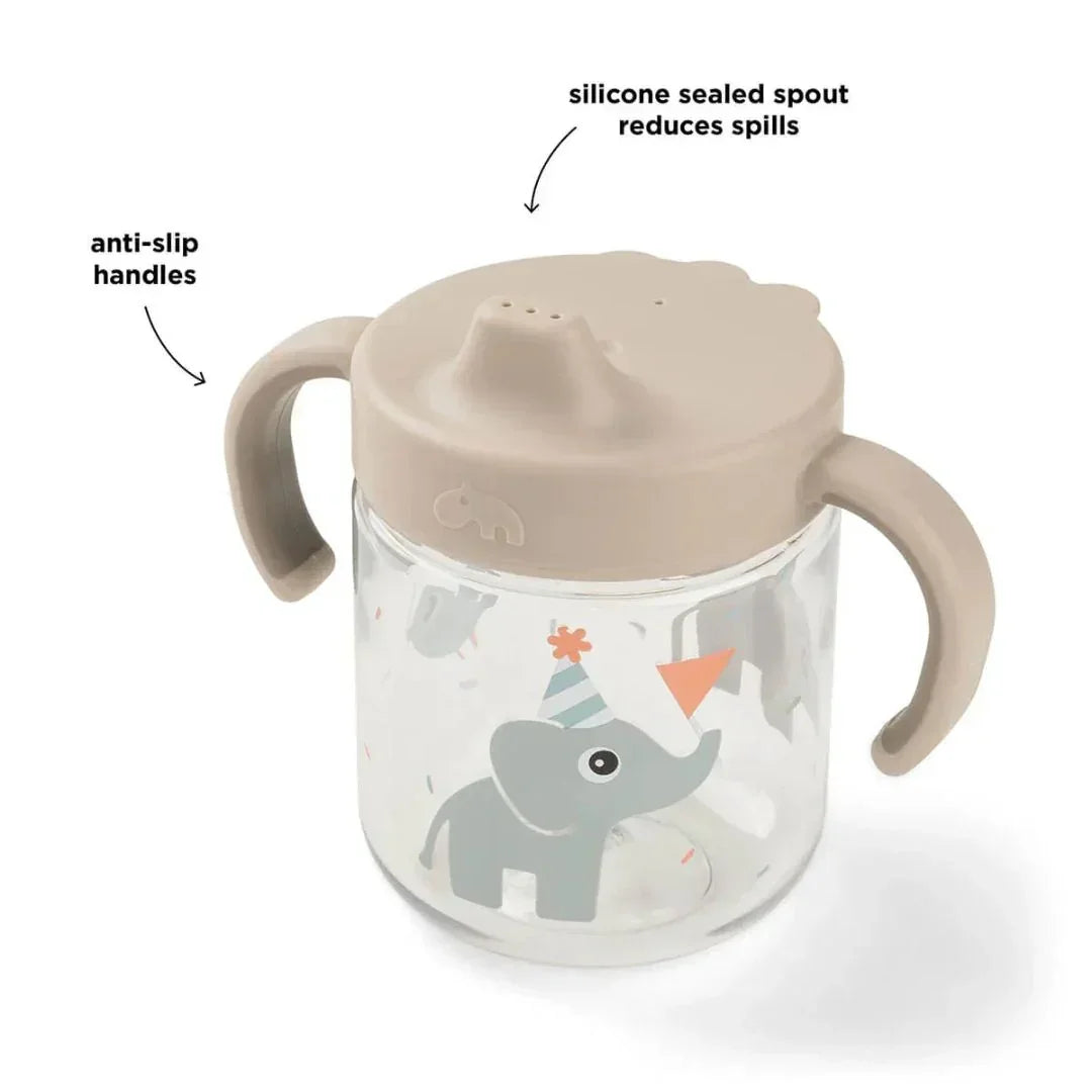 Done by Deer - Celebration Mug with Lid and Handles - Sand