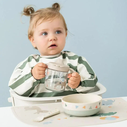 Done by Deer - Celebration Mug with Lid and Handles - Sand