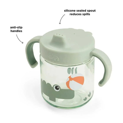 Done by Deer - Playground Cup with Lid and Handles - Green