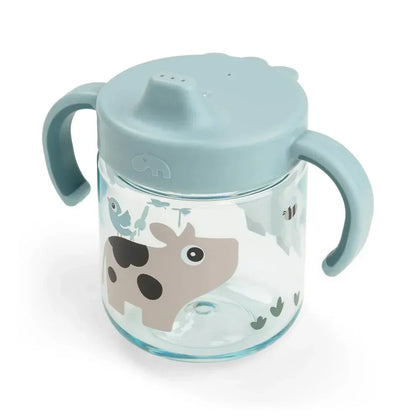 Done by Deer - Pot with lid and handles Tiny farm - Blue