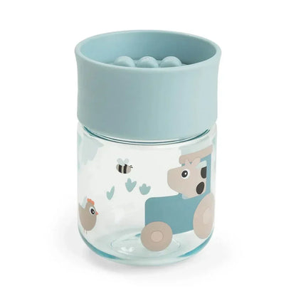 Done by Deer - 360° Tiny farm drinking cup - Blue