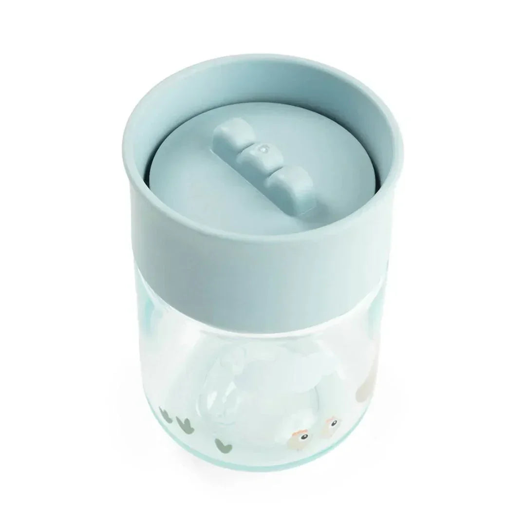 Done by Deer - 360° Tiny farm drinking cup - Blue