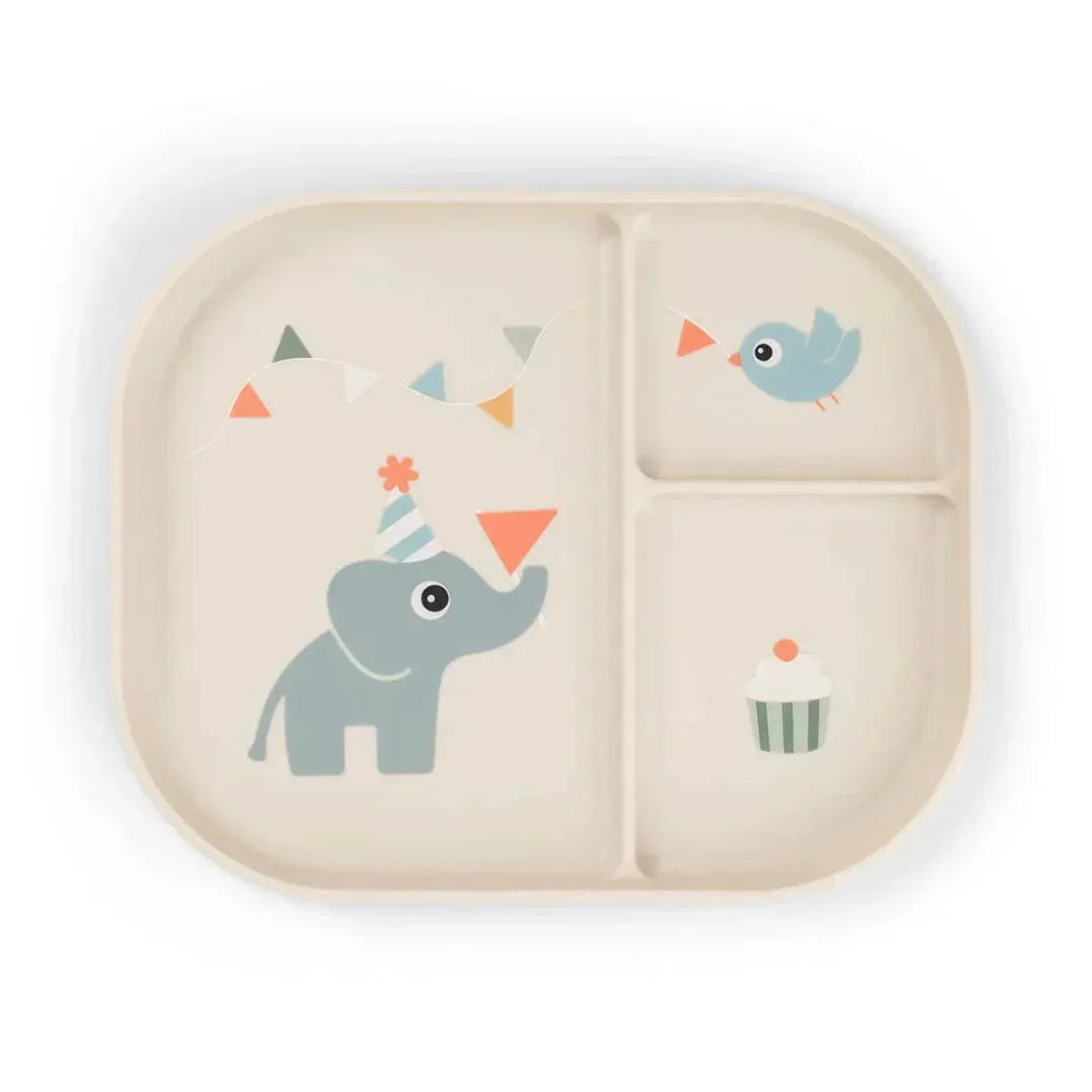 Done by Deer - Celebration dječji tanjur za dijeljenje - pijesak