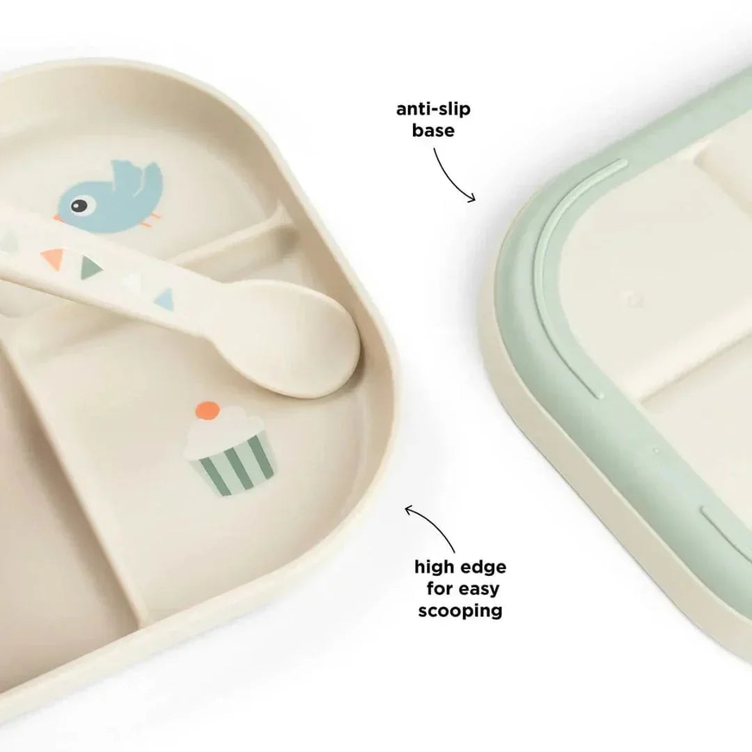 Done by Deer - Celebration dječji tanjur za dijeljenje - pijesak