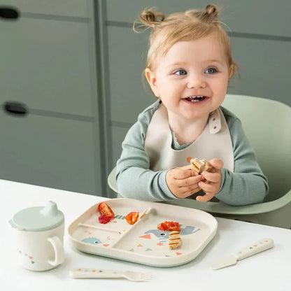 Done by Deer - Celebration dječji tanjur za dijeljenje - pijesak