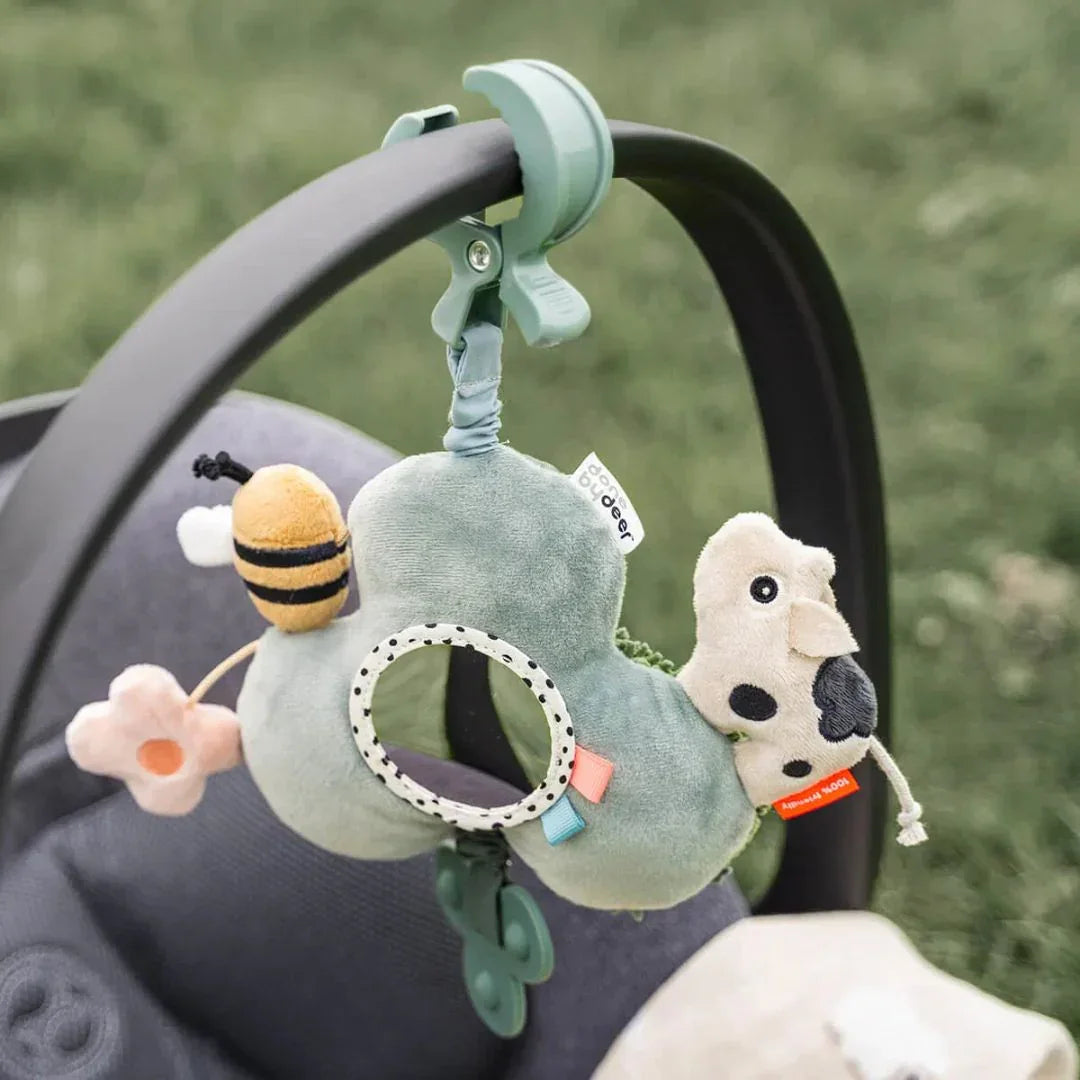 Done by Deer - Senzorična igračka Tiny farm - Green - DBD4263113 Luxbaby