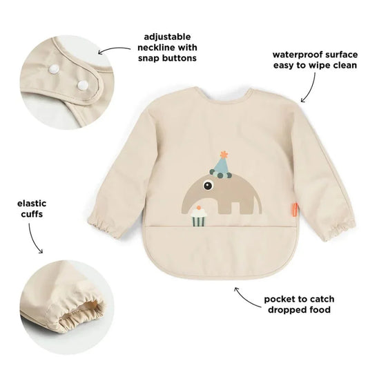 Done by Deer - Slinček z rokavi Celebration - Sand - DBD1353799 Luxbaby