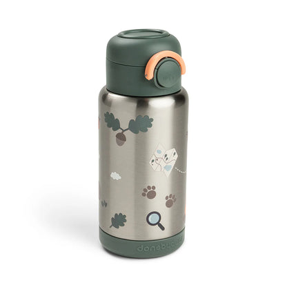 Done by Deer - Termo steklenička 340ml Tiny trails - Green