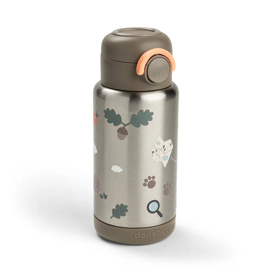 Done by Deer - Termo steklenička 340ml Tiny trails - Sand