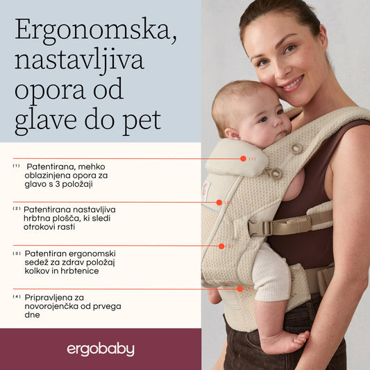 Ergobaby - Adapt Soft Flex Mesh nosilka - Pink Quartz