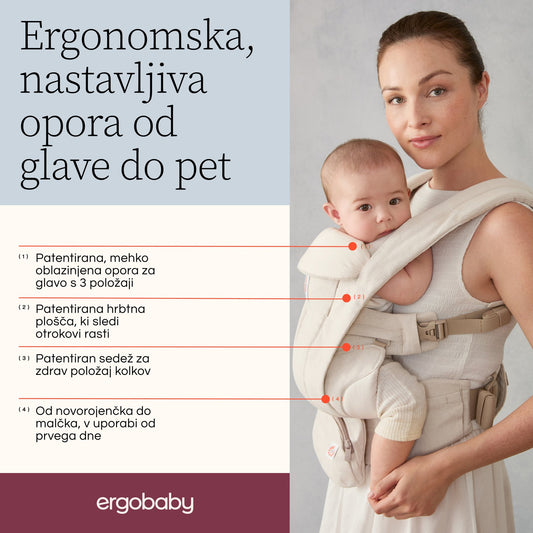 Ergobaby - Omni Deluxe Linen nosilka - Natural Linen