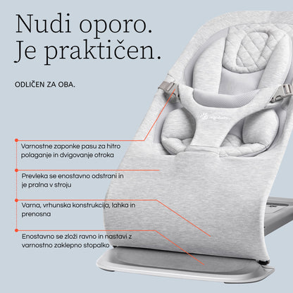 Ergobaby - Evolve Bouncer - Light Grey