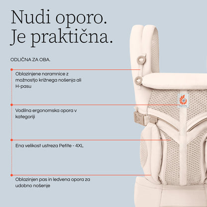 Ergobaby - Omni Classic Mesh nosilka - Pearl Grey