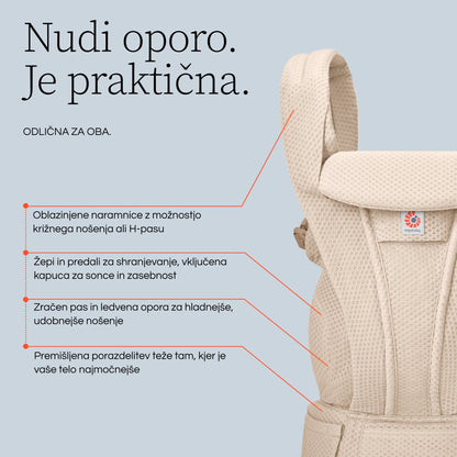 Ergobaby - Omni Deluxe Mesh nosilka - Olive